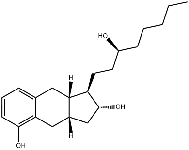 (1R,2R,3aS,9aS)-2,3,3a,4,9,9a-Hexahydro-1-[(3S)-3-hiodrocsaictil]-1H-beins[f]indéin-2,5-diol