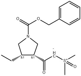 [2-[(3R,4S)-4-eitil-1-[(feinilmethocsa)carbóinil]-3-pirrolidinil]-2-ocsaeitil]salann istigh démheitil-Sulfoxonium