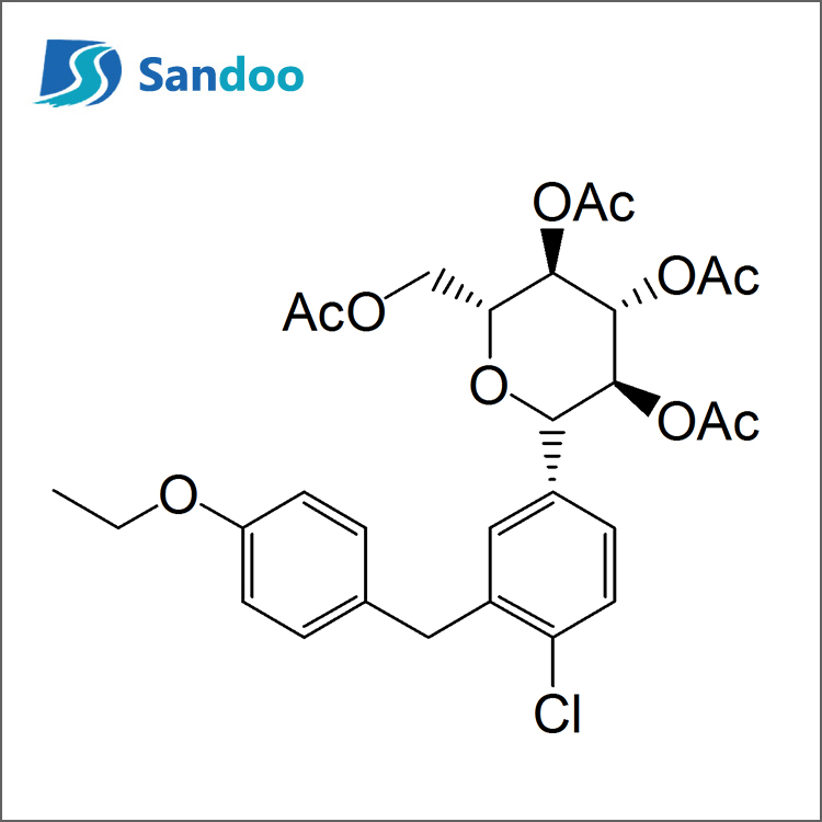 (2R,3R,4R,5S,6S)-2-(AcetoxyMethyl)-6-(4-Chloro-3-(4-Ethoxybenzyl)Feinil)Teitrihidre-2H-Piran-3,4,5-TriileTriacéatáit