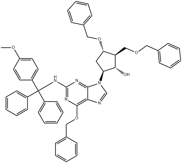 (2R, 3S,5S)-3-(Beinsilocsaí)-5-[2-[[(4-meitiocsaifein)défheinilmeitil]aimín]-6-(feanilmethocsa)-9H-purin-9-il]-2-(beinsileocsaimeitil ) cioclpentanol