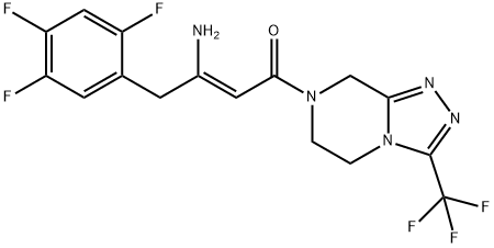 (2Z)-4-Ocsa-4-[3-(trífhluaramethyl)-5,6-dé-hidr-[1,2,4]triazolo[4,3-a]pirazine-7(8H)-il]-1- (2,4,5-trífhluarafheinile)but-2-en-2-aimín