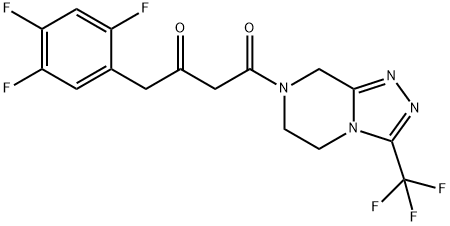 (2Z)-4-Ocsa-4-[3-(trífhluaramethyl)-5,6-dé-hidr-[1,2,4]triazolo[4,3-a]pirazine-7(8H)-il]-1- (2,4,5-trífhluarafheinile)bútán-2-aon