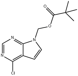 (4-Chloro-7H-pioróil[2,3-d]pirimidin-7-il)pivalate meitile