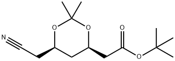 (4R,6R)-tirt-bhúitile-6-cianaimeitil-2,2-démheitil-1,3-dé-ocsán-4-aicéatáit