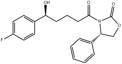 (4S)-3-[(5R)-5-(4-FLUOROPHENYL)-5-HYDROXYPENTANOYL]-4-FHENYL-1,3-OXAZOLIDIN-2-ONE