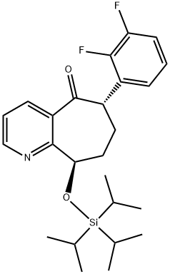 (6S,9R)-6-(2,3-Défhluarafheinile)-6,7,8,9-teitrihidre-9-[[tris(1-meitile)silea]ocsa]-5H-cioclhepta[b]piridín-5 -aon