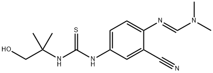 (E)-N'-(2-ciana-4-(3-(1-hiodrocsa-2-meitilprópán-2-il)thioúiréadó)feinil)-N,N-démheitiolformaimíd