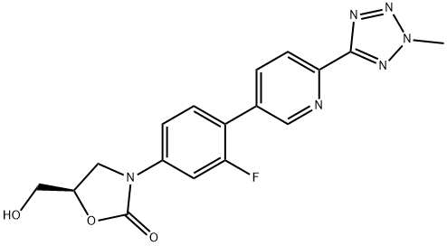 (R)-3-(3-fluara-4-(6-(2-Meitil-2H-tetrazol-5-il)piridin-3-il)feanile)-5-(hiodrocsaMethyl)oxazolidin-2-one