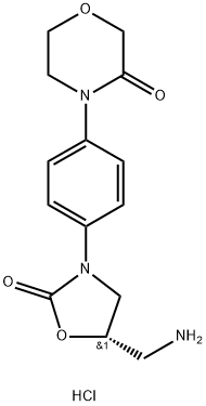 (S)-4-(4-(5-(Aimíneitil)-2-oxooxazolidin-3-il)feinil)morpholin-3-one.HCl
