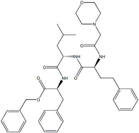 (S)-beinsile 2-((S)-4-meitil-2-(S)-2-(2-morpho lino acetamido)-4-feinilbutanamido)pentanamido)-3-feinilprópánat