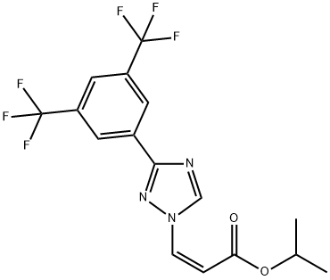 (Z)-iseapróipil 3-(3-(3,5-bis(trífhluaramethyl)feinil)-1H-1,2,4-triazol-1-il)aicriligh