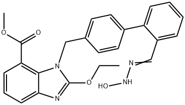 (Z)-Meitil 2-eatocsa-3-((2'-(N'-hiodrocsacarbaMidoyl)défheinile-4-il)Meitile)-3H-beansó[d] iMidazole-4-carbocsaláit