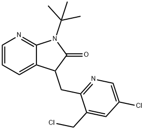 1-(teirt-bhúitil)-3-((5-clóra-3-(clórameitile)piridin-2-il)meitil)-1,3-dé-hidr-2H-pioról[2,3-b]piridin-2- aon