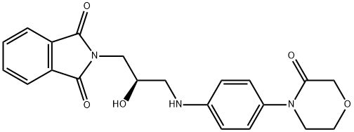 1H-ISoinDOL-1,3(2H)-DIONE, 2-[(2R)-2-HYDROXY-3-[[4-(3-OXO-4-MORPHOLINYL)FHENIL]AMINO]PROPYL]-