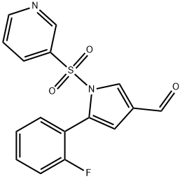1H-Pirról-3-carboxaldehyde, 5-(2-fluarafheinile)-1-(3-piridinylsulfóin)-