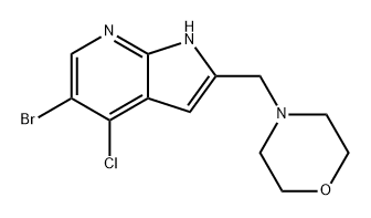 1H- Pirróló[2,3-b]piridín, 5-bróma-4-clóra-2-(4-morpholinilmethyl)-