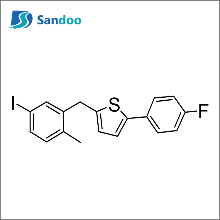 2-(4-Fluarafheinile)-5-[(5-Iodo-2-Meitilfeinil)Meitil]Tiophenil