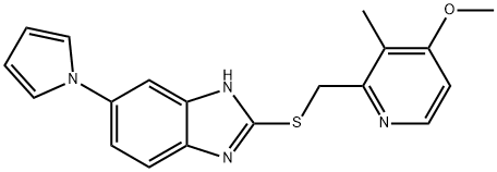 2-[[(4-Meitil-3-meitil-2-piridinil)meitil]thio]-6-(1H-pioról-1-il)-1H-beinsimidasól