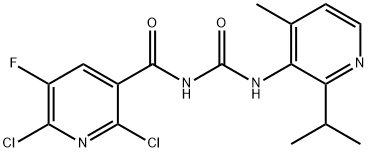 2,6-déchlóraim-5-fluara-N-((2-iseapróipil-4-meitilpyridin-3-il)carbamóil)nicotanamíd