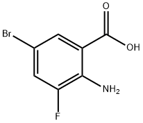 Aigéad 2-AMINO-5-BROMO-3-FLUOROBENZOIC