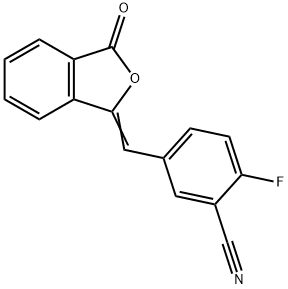 2-Fluara-5-[(3-oxo-1(3H)-isibeinsiofwranilidene)meitil]-beinsitríle