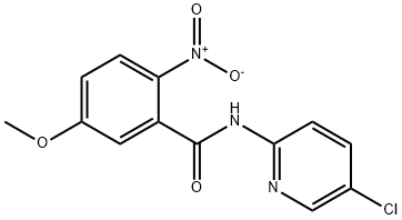 2-nítri-N-(5-clóra-piridin-2-il)-5-meatocsa-beinsimíd