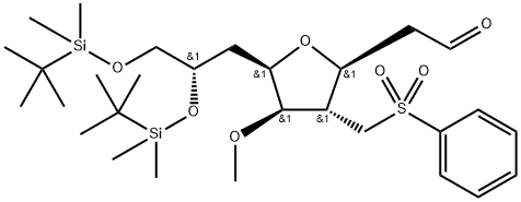 3,6-Ainhidrea-2,4,7-trídeocsa-8,9-bis-O-[(1,1-démheitiol)démheitilsil]-5-O-meitil-4-[(feinilsulfóin)meitil]-D- glycero-D-gulo-nós