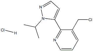 Hidreaclóiríd piridín 3-(clóramethyl)-2-(1-iseapróipil-1H-pirazol-5-il)piridín