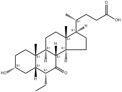 Aigéad 3α-hiodrocsa-6-eitil-7-keto-5β-cholan-24-oic