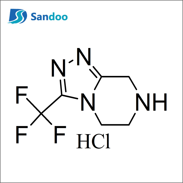 3-(Trifluaramethyl)-5,6,7,8-Teitrihidre-[1,2,4]Triazolo[4,3-Î±]Hidreaclóiríd Phirazín