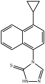 4-(4-cioclpróipilnaftailéin-1-il)-1H-1,2,4-triazole-5(4H)-tionín