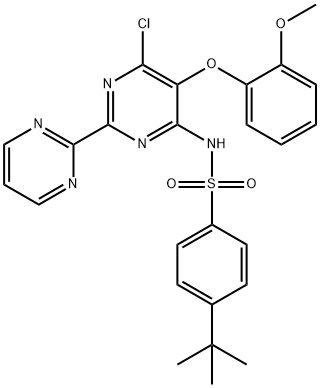 4-tert-Búitile-N-(6-clóra-5-(2-methocsafheinocsa)-2,2'-déphirimidin-4-il)beinséinsulfónaimíd