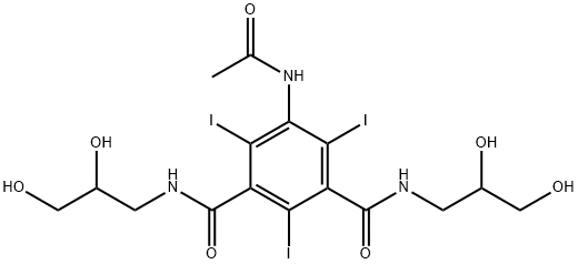 5-(aicéitimídó)-N,N'-bis(2,3-déhidrocsapróipil)-2,4,6-tríiodó-1,3-beinséindécharrbhoscaimíd