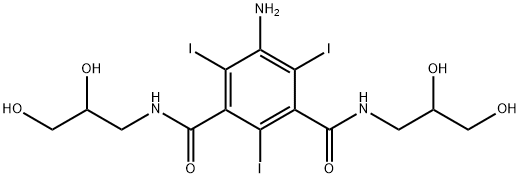 5-Aimín-N,N'-bis(2,3-déhidrocsapróipil)-2,4,6-tríiodó-1,3-beinséindécharrbhoscaimíd