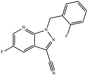 5-fluara-1-(2-fluarabeinsil)-1H-piorasól[3,4-b]piridín-3-carbónáitrile