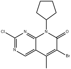 6-broMo-2-clóra-8-cioclpentyl-5-Methylpyrido[2,3-d]piriMidin-7(8H)-amháin