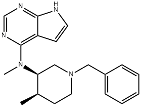 7H- Pirróló[2,3-d]pirimídín-4-aMine, N-Meitile-N-[(3R,4R)-4-Meitile-1-(feinilMeitile)-3-píobairdinil]