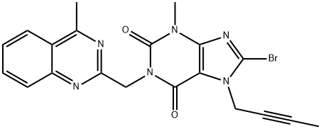 8-Bróma-7-but-2-inil-3-meitil-1-(4-meitil-cuineasóil-2-ilmeitil)-3,7-déhidrea-íonán-2,6-dé-ón