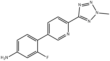 Beinsimín, 3-fluara-4-[6-(2-meitil-2H-tetrasól-5-il)-3-piridinil]-