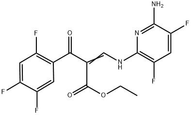 aigéad beinséinepropanóch, α-[[(6-aimín-3,5-difluara-2-piridinil)aimín]meitiléine]-2,4,5-trífhluara-β-oxo-, eistear eitile