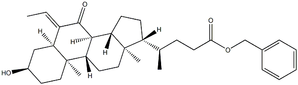 Aigéad Cholan-24-oic,6-eitilídéin-3-hiodrocsa-7-oxo-, eistear feinilmheitiol, (3α,5β)-