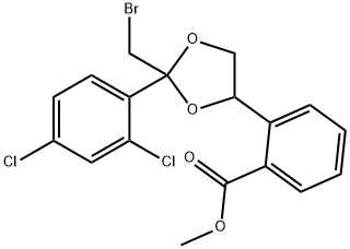 cis-2-(Brómaimeitil)-2-(2,4-déchlóraiméinil)-1,3-dé-ocsaláin-4-ilmeitil beansóáit