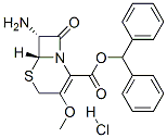 défheinilmheitiol (6R-tras)-7-aimín-3-meitile-8-ocsa-5-thia-1-asabicyclo[4.2.0]oct-2-ene-2-carbocsaláit monaihidreaclóiríd