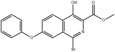 meitile 1-bróma-4-hiodrocsa-7-feinocsaigineailín-3-carbocsaláit