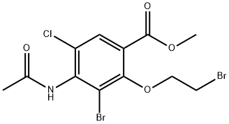 Meitil 4- (aicéitileMino)-3- bromo-2-(2-bróitocsain)-5-clórabeinsóáit