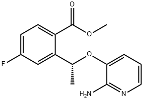 meitil(R)-2-(1-((2-aimínipiridín-3-il)ocsa)eitil)-4-fluaraibeinsóáit
