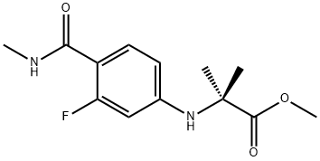 N-[3-Fluara-4-[(meitilaimín)carbóin]feinil]-2-meitilailainín eistear meitile