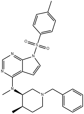 N-((3R,4R)-1-Beinsile-4-meitilpiperidin-3-il)-N-meitil-7-tosil-7H-pioról[2,3-d]pirimidin-4-aimín