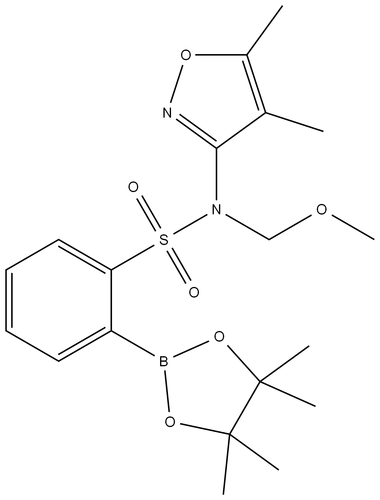 N-(4,5-démheitilisoxazol-3-il)-N-(meatocsaimeitil)-2-(4,4,5,5-tetramethyl-1,3,2-dé-ocsaaborolan-2-il)beinséinsulfónaimíd