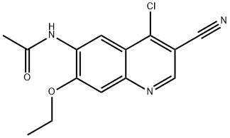 n-(4-Chloro-3-ciano-7-ethocsa-6-quinolinil) acetamide